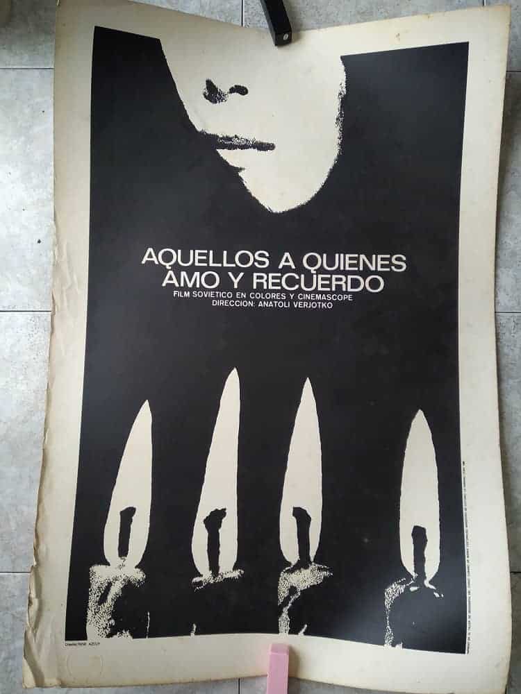 Poster pelicula aquellos a quienes amo y recuerdo union sovietica