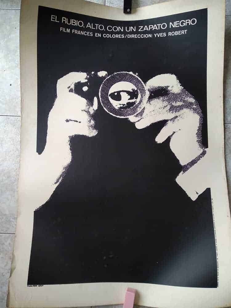 Poster pelicula el rubio alto con un zapato negro francia