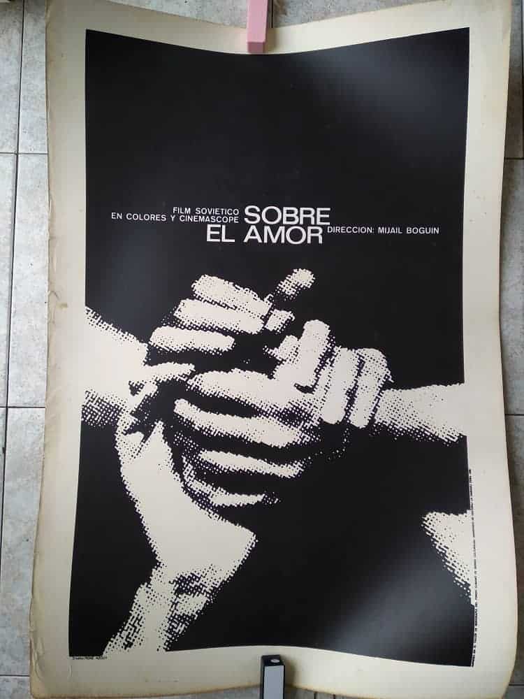 Poster pelicula sovietica sobre el amor