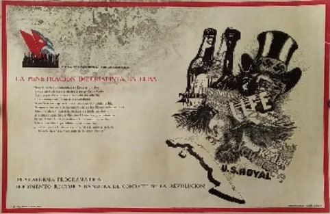 Poster politico la penetracion imperialista en cuba